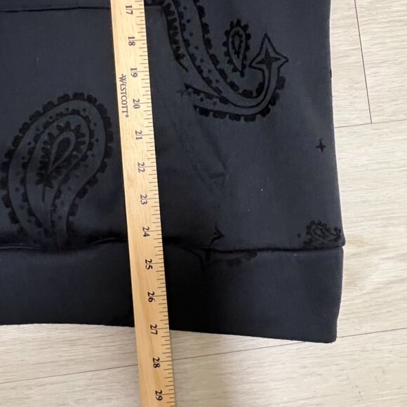 AOP Paisley Hoodie Men’s Large Black Pullover Sweater Streetwear - Picture 4 of 4